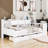 2 Drawers Wood Daybed with Built-in-Desk and Bookcase-357420675-357420733