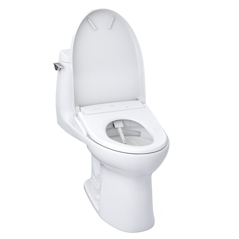 UltraMax® II 1 GPF Elongated Floor Mounted One-Piece Toilet (S7A Bidet Seat Included) with Auto Flush
