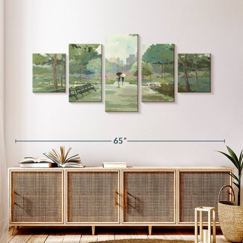 Springtime Walk, 24" H x 55" W