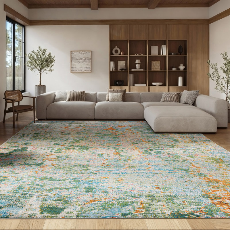 Madison Performance Abstract Rug, Rectangle 8' x 10'