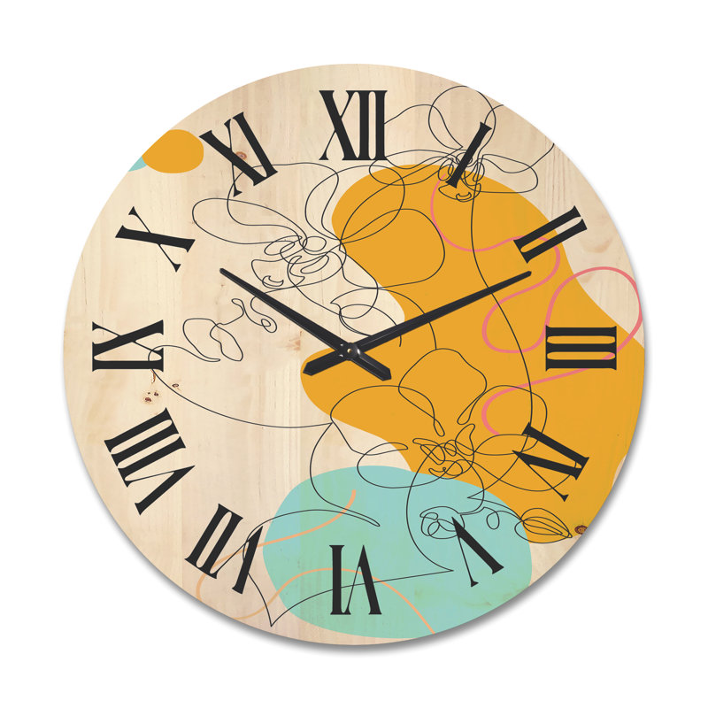 Horloge murale en bois, Très grand