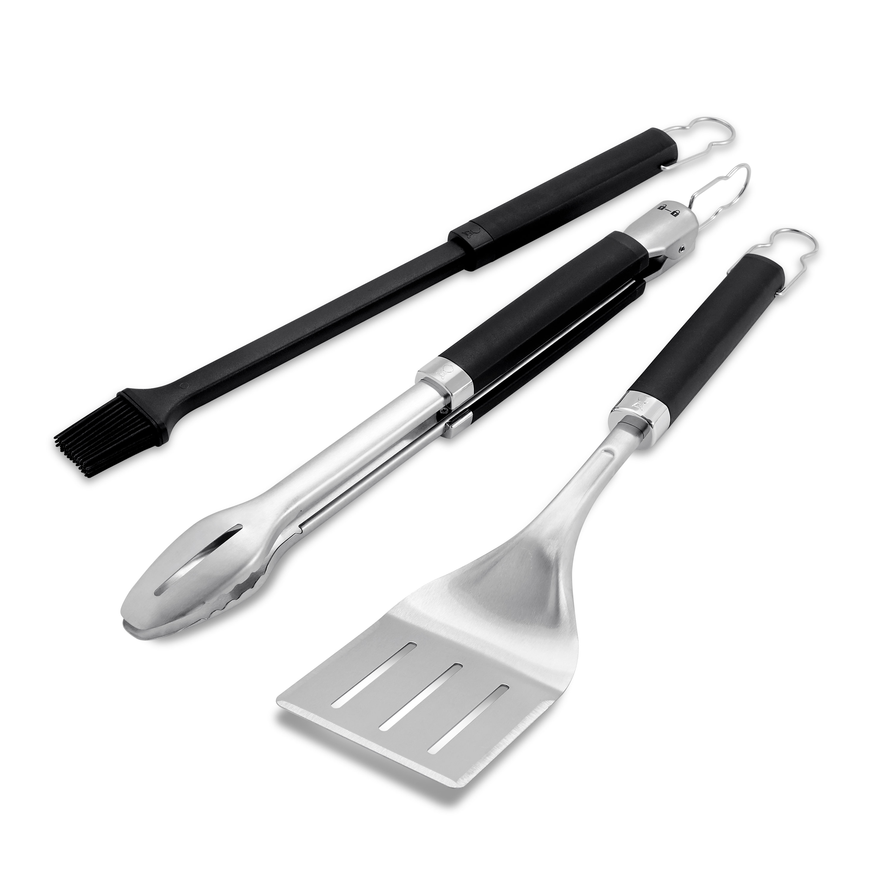 Performore Heavy Duty Silicone Food Basting Brush and Tongs Kitchen Set (4 in 1 Set)