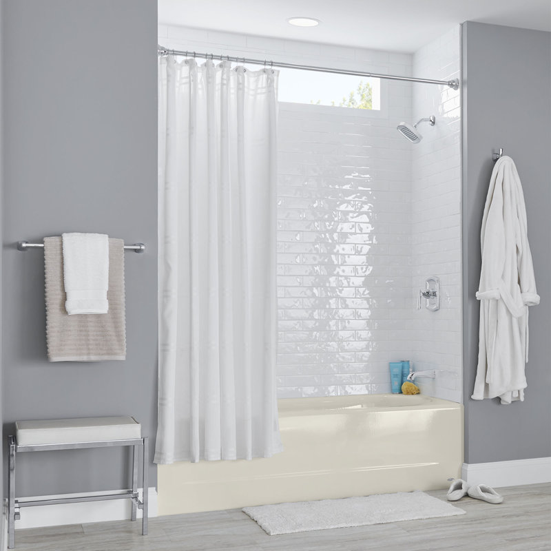 Princeton 60'' x 34'' Soaking Americast Bathtub, Linen, Right