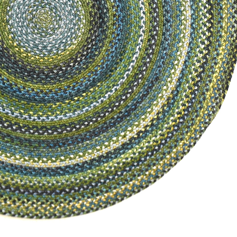 Blue Ridge_Multi Green_0298CS, Round 5'6" x 5'6"