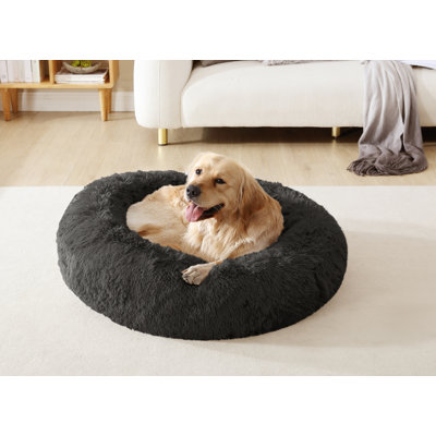 Artrice Shaggy Doughnut Pet Bed