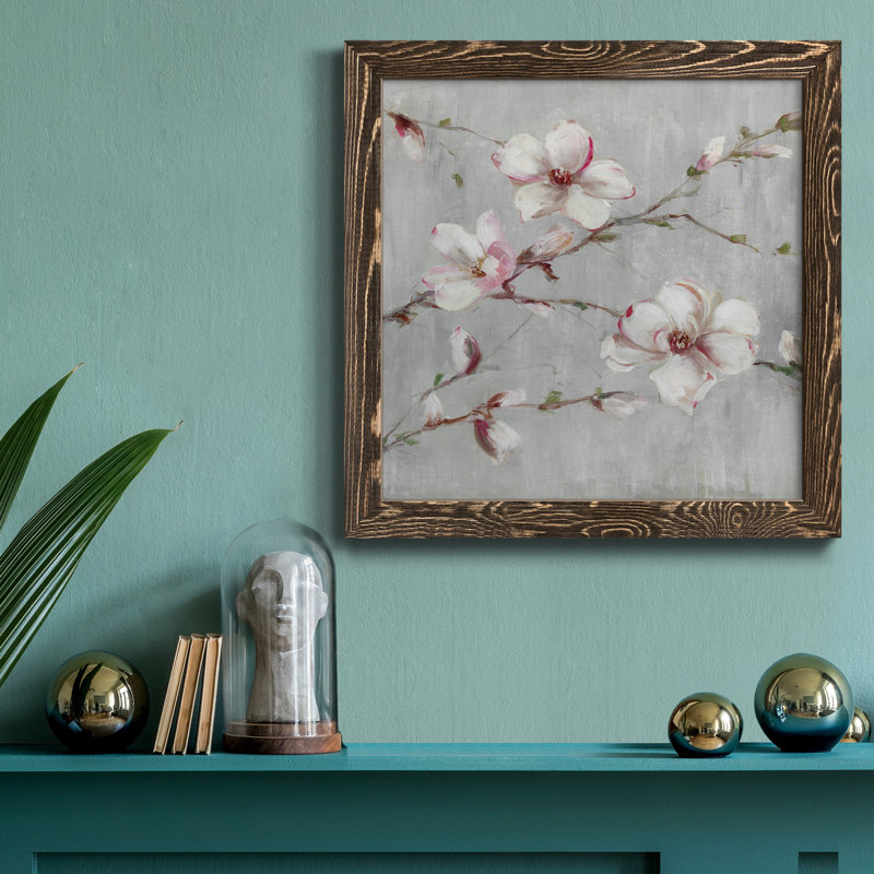 Carte postale, impression sur toile, "Butterfly II", H 20 po x l 20 po x P 1,5 po, Cadre noyer