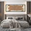 Impression sur toile encadrée de tigre brun avec fleurs sauvages-111653088-111653090