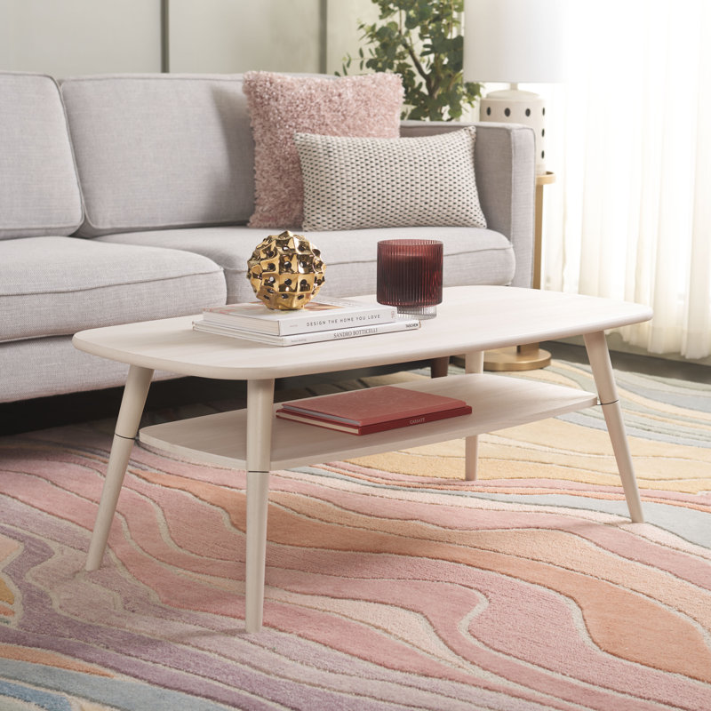 Cabel Coffee Table, Bleached White
