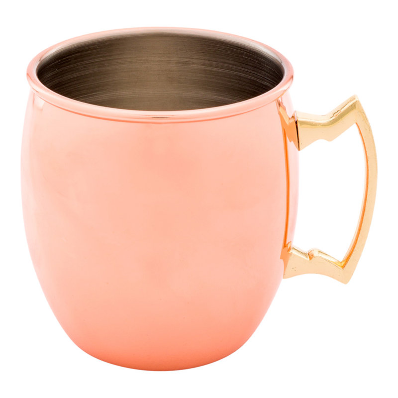16 oz. Tasse en acier inoxydable Moscow Mule