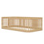 Structure de lit en bois avec clôture-847773159