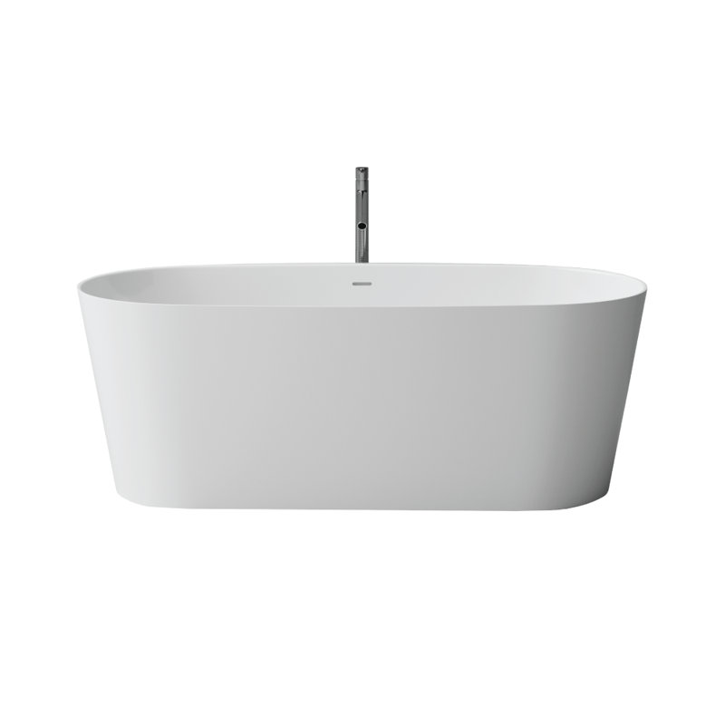 Felice 64.96'' x 28.35'' Freestanding Soaking Solid Surface Bathtub