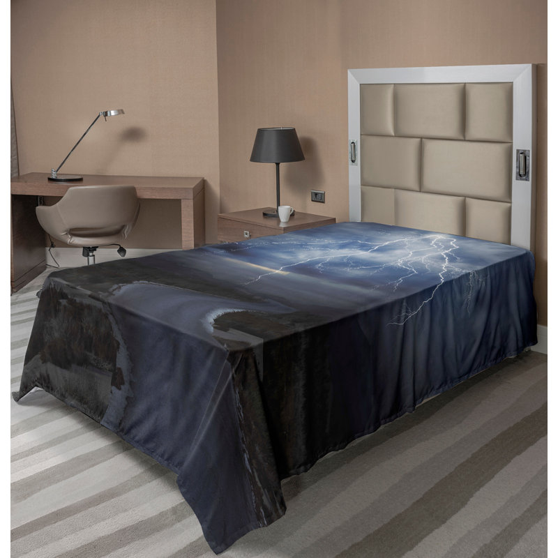Drap-housse Ambesonne, Drap plat pour lit simple TG