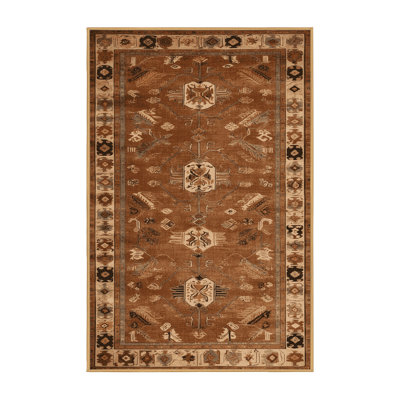 Machine Washable Turkish Brown Area Rug