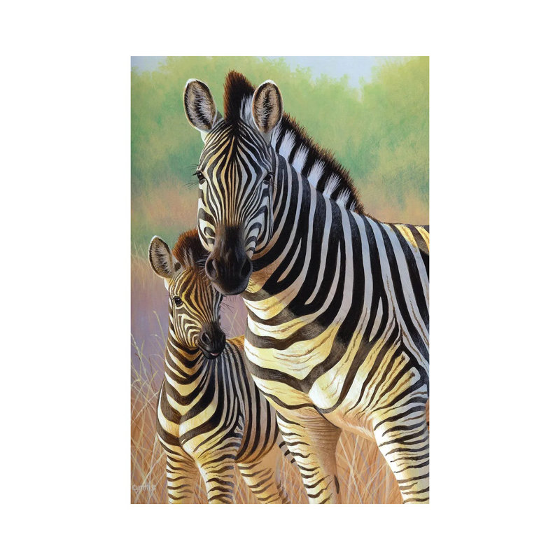 Zebra Mare And Foal by Cynthie Fisher - Wrapped Canvas Print, 101.6 cm H x 66.04 cm W x 1.91 cm D