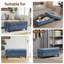 Multi-Functional Ottoman Bench for Living Room, Flip-Top Design with Wooden/Cushion Reversible Lid-444982435