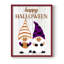 Reproduction encadrée d'Halloween gnomes - bois massif-466796608-466796635