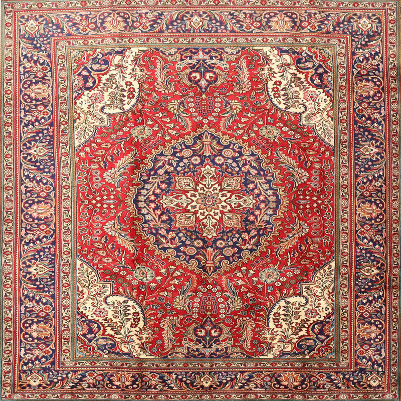 Oriental Indoor Rug, Round 4'
