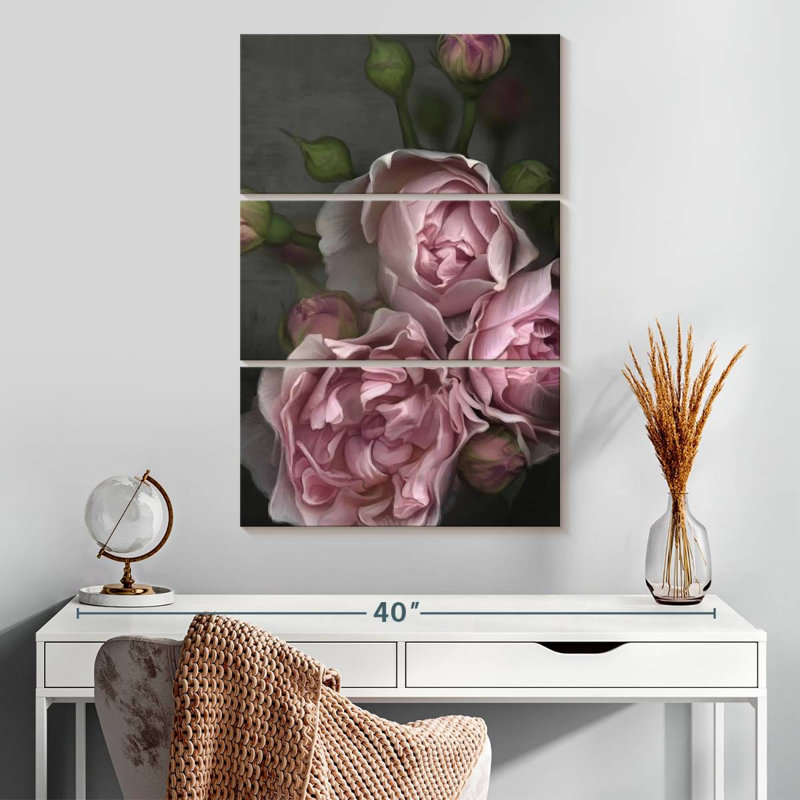Bouquet de pivoines roses Harnek, H 32 po x l 20 po