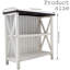 Console Farmhouse, table d'entrée brune avec tablettes de rangement