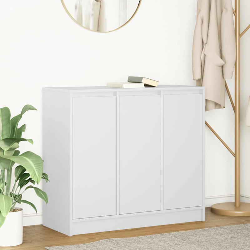 Sideboard 85X34x76 Cm Engineered Wood, White