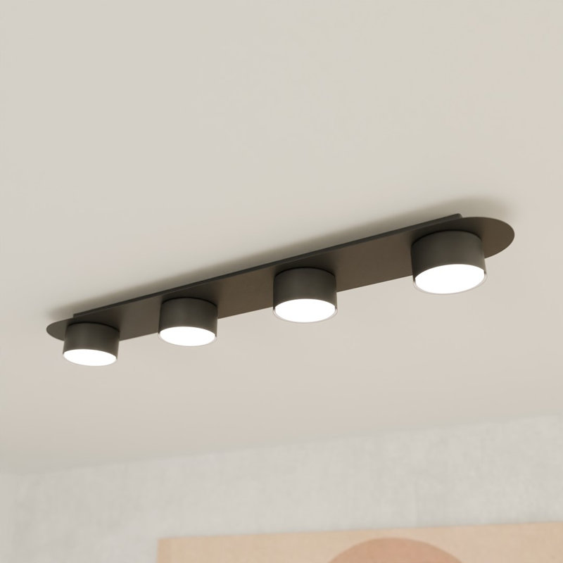 Augustijn Flush Mount, Matte Black