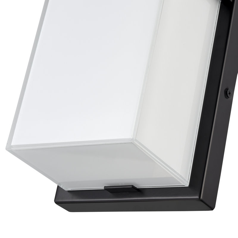 Krishav Integrated LED Outdoor Wall Sconce, 8" H x 6" W x 5" D