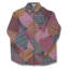 Blouson en coton matelassé Harvest Log Cabin - Patchwork, réversible, ajustement régulier, rembourrage en coton doux