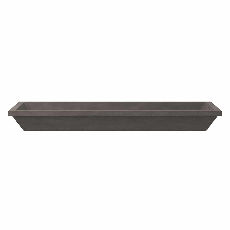 Arcata 48" Undermount Concrete Trough Bathroom Sink, Slate