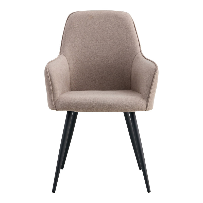 Rickardsville 47cm H Polyester Upholstered Parsons Chair in Stone