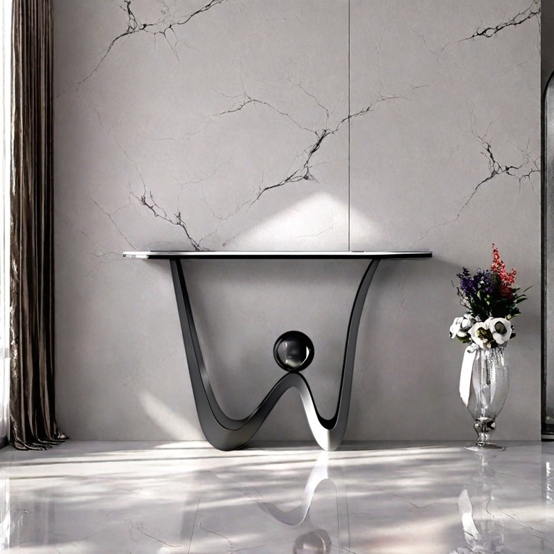 Console Modern Minimalist Art Design, H 33,46 po x l 39,37 po x P 13,78 po, Gris foncé