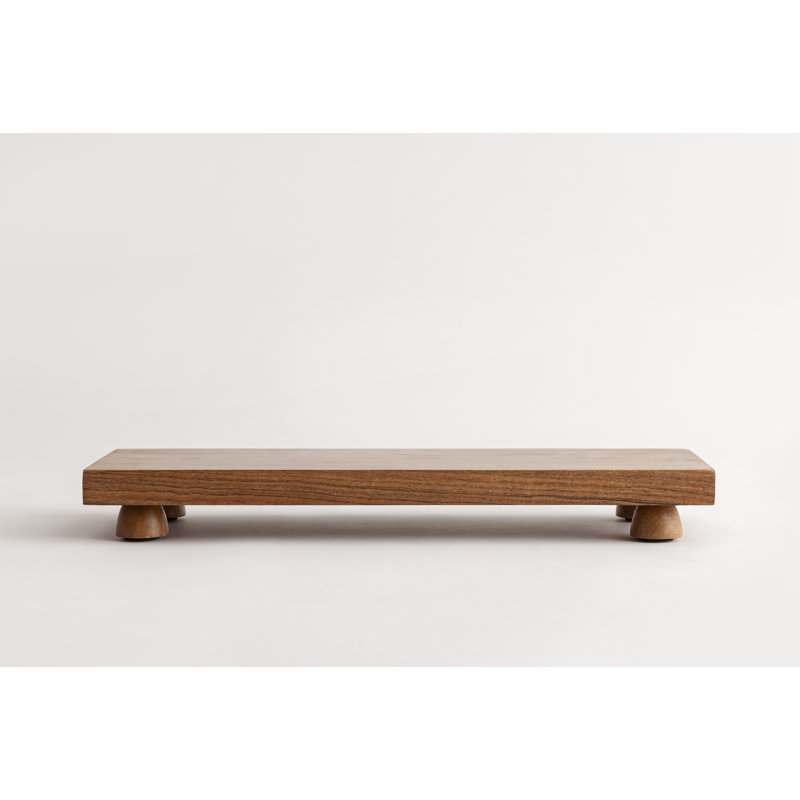 Wooden serving board with Pedestial