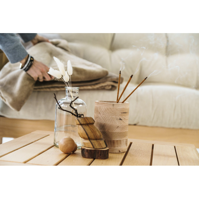 Caedan-Jay Solid Wood Coffee Table, Natural