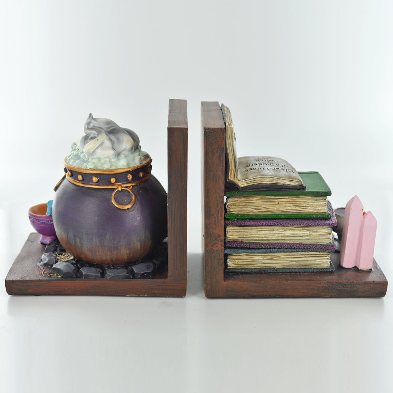 Witch''s Cauldron Bookends