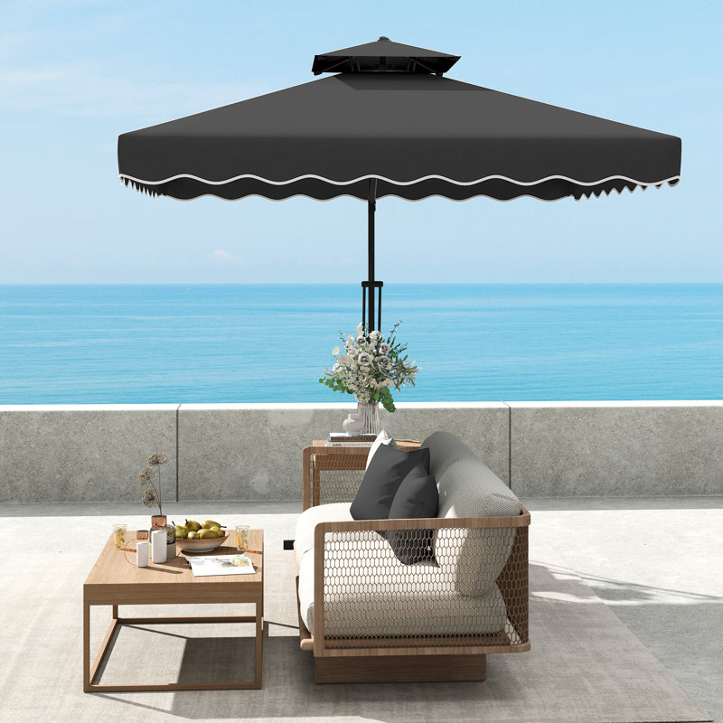 243cm Cantilever Parasol, Black