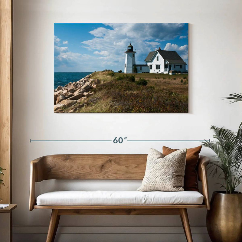 Aletra Coastal Cape Cod Lighthouse, 30" H x 45" W