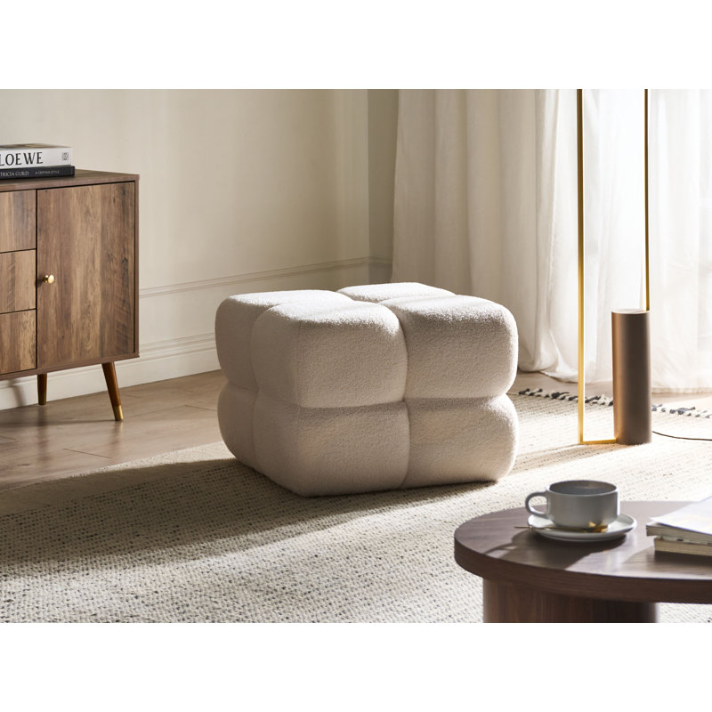60cm Wide Novelty Solid Colour Cube Ottoman
