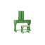Ensemble de meuble-lavabo unique moderne avec tabouret et tiroirs à miroir pliables en panneau de fibres à densité moyenne de couleur vert pomme-1242532304
