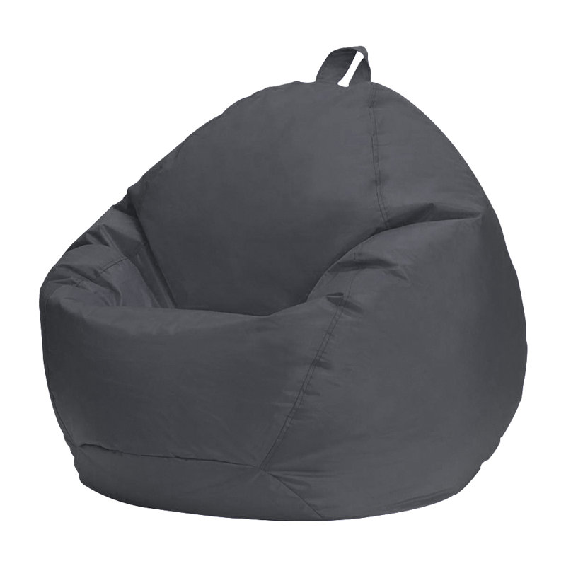 Grand coussin à billes, 100 % polyester gris