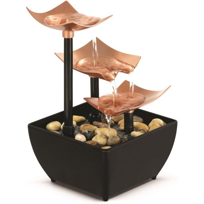 Golden Dew Leisure Three-Tier Tabletop Fountain