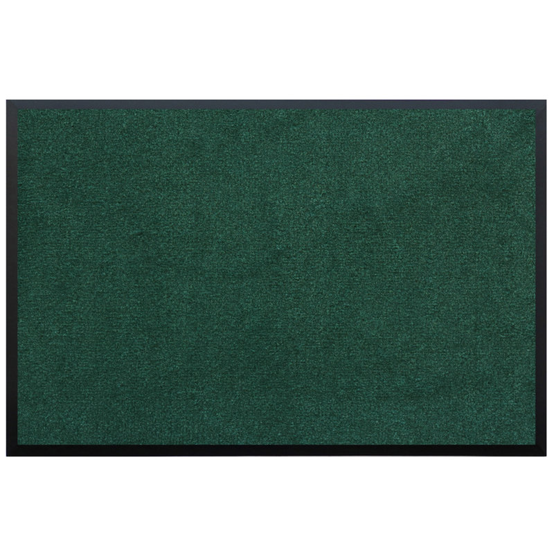 Tapis de porte d'extérieur antidérapant Lebo, Rectangle 2 pi x 3 pi, Anthracite