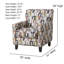 Fauteuil en polyester de 30 po de large Aravis-306521734
