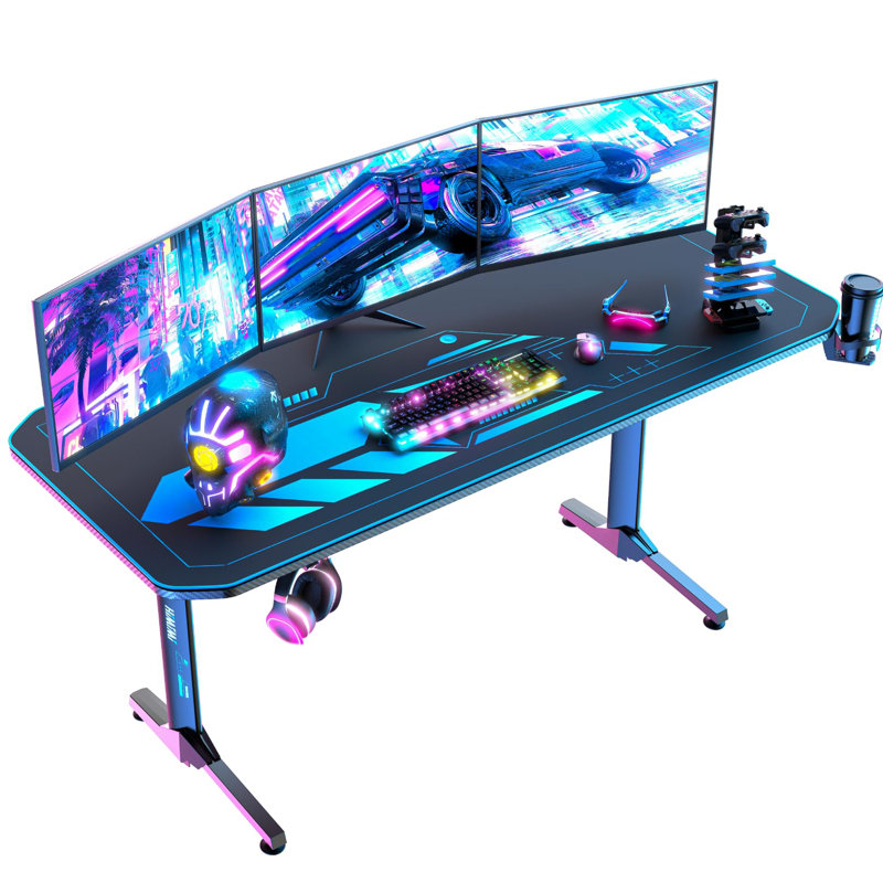 Adhafera 160cm W Computer Desk Gaming Desk