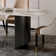 Neslon Faux Marble Top Metal Base Dining Table