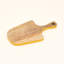 Yellow Edge Mango Wood Serving Board with Handle – Wooden Cheese & Charcuterie Board, 30.5 cm