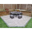 Adalie 6 - Person Wicker Patio Dining Set with Square Table , Cushions Included-24131456