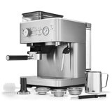 Semi Automatic Espresso Machine with Burr Grinder in Juniper