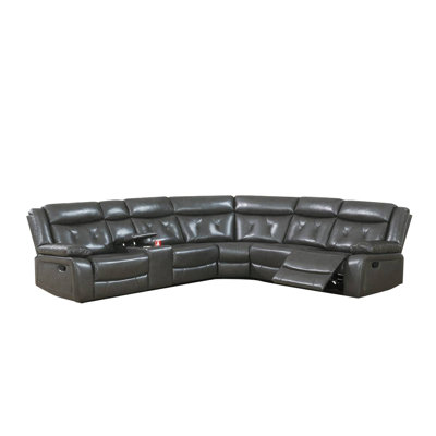 Blasien Upholstered Reclining Curved Sectional Symmetrical