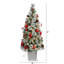 Arbre de Noël pin 4 po avec 50 lumières DEL et boules