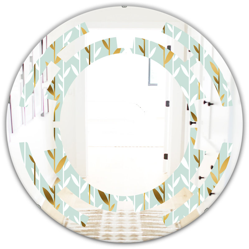 Miroir mural Space, H 31,5 po x l 31,5 po, Space Foliage I Cottage
