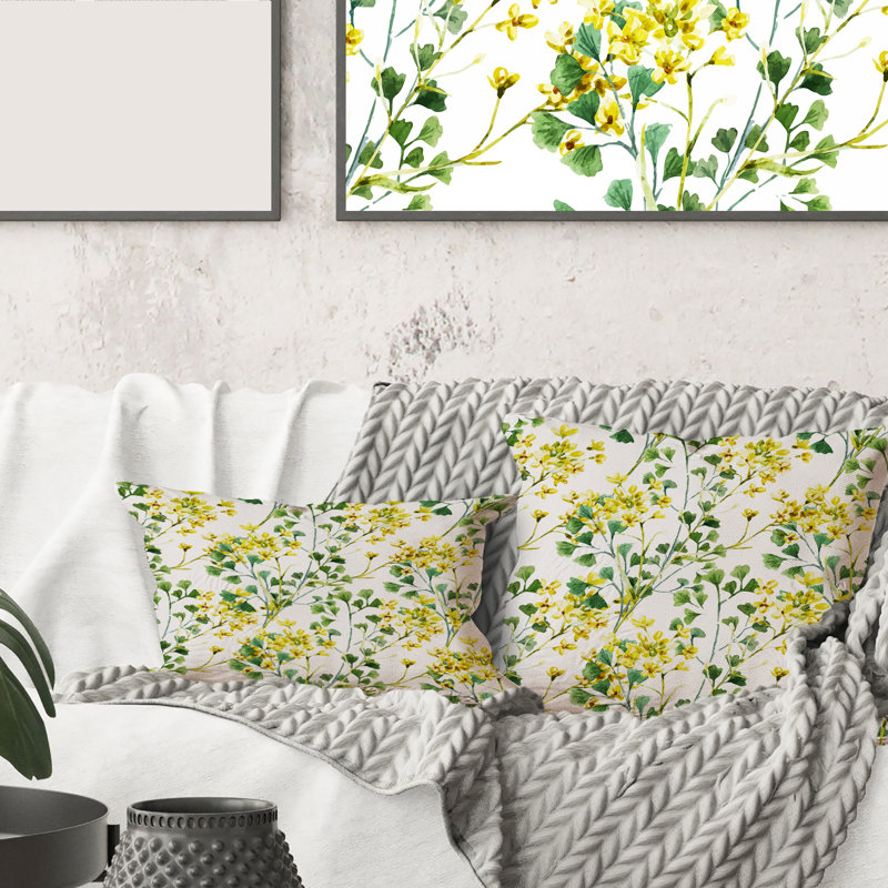 Vibrant Wildflowers Rectangular Pillow Cover & Insert